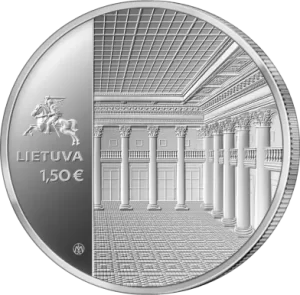 1,50 Eur moneta, skirta Lietuvos banko 100 m. sukakčiai