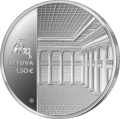 1,50 Eur moneta, skirta Lietuvos banko 100 m. sukakčiai
